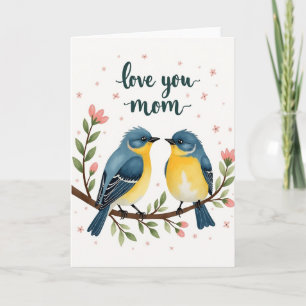 Polka Dot Love Birds Karte