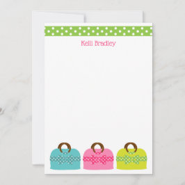 Polka Dot macht Personalisierte Mitteilungskarten