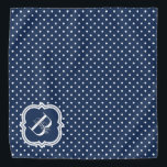 Polka-Dot mit weißem Monogramm Halstuch<br><div class="desc">Niedliches und helles Monogramm Bandana Design! Polka Punkt gemustert mit elegantem Monogramm Motiv. Ein wunderbares Accessoire für Ihr Haustier! Woll eine andere Farbe? Klicken Sie auf die Schaltfläche Personalisieren und klicken Sie auf die Schaltfläche,  um die Hintergrundfarbe zu ändern.</div>