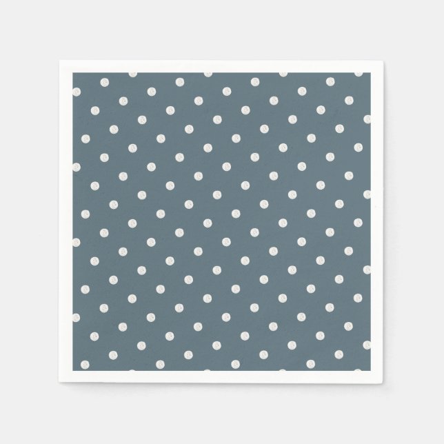 Polka dot moderne Grafik Serviette (Vorderseite)