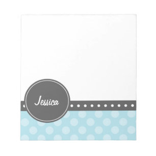 Polka Dot Monogram Notizblock
