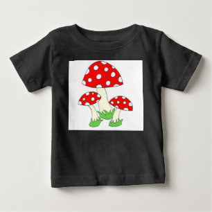 Polka Dot Mushroom Baby T-shirt