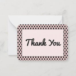 Polka-Dot-Muster - flache Note Card Mitteilungskarte