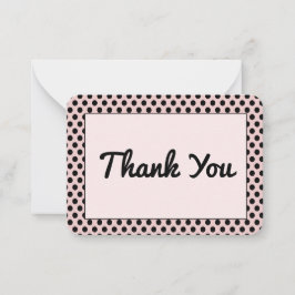 Polka-Dot-Muster - flache Note Card Mitteilungskarte