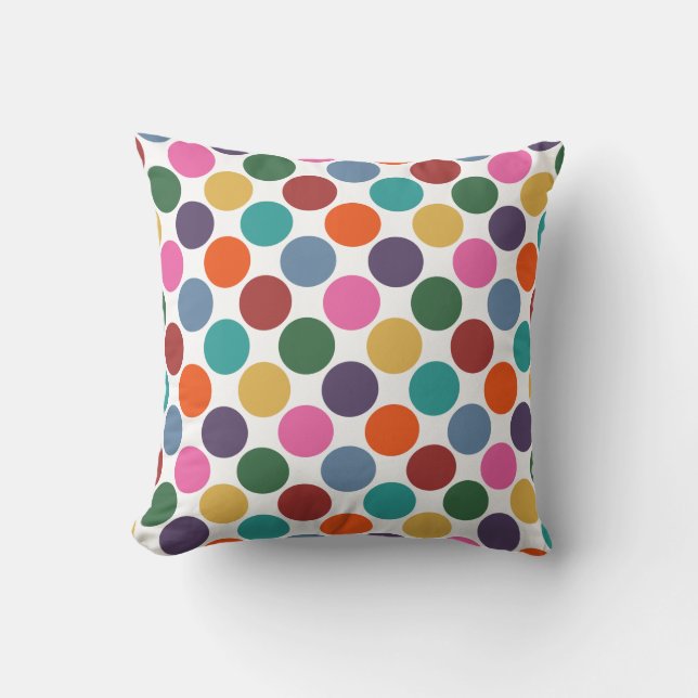 Polka-Dot-Muster Kissen (Vorderseite)