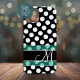 Polka Dot Muster mit Monogramm Case-Mate iPhone Hülle (Personalized Phone Case with Polka Dots and Monogram)