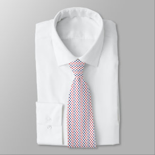 Polka Dot Navy Red Minimal Classic Krawatte
