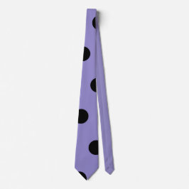 Polka Dot Neck Tie (Lavender & Black) Krawatte