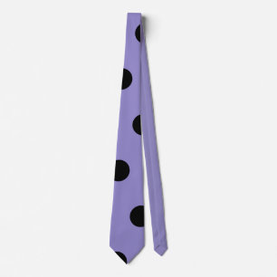 Polka Dot Neck Tie (Lavender & Black) Krawatte