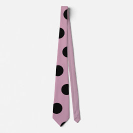 Polka Dot Neck Tie (Pink & Black) Krawatte