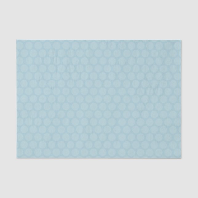 Polka Dot Ocean Blue Seidenpapier (Vorderseite)