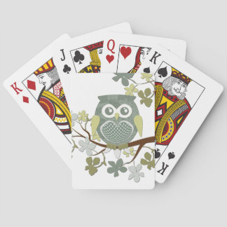 Polka Dot Owl in Tree Spielkarten