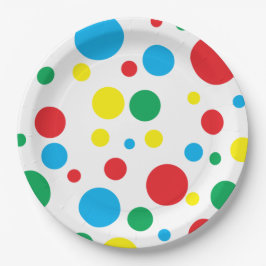 Polka Dot Paper Plate Pappteller