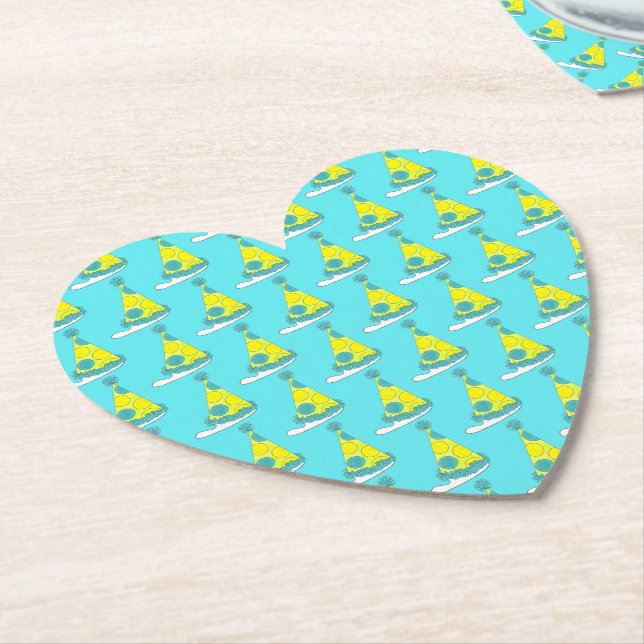 Polka Dot Party Happy Birthday Celebration Untersetzer (angewinkelt)