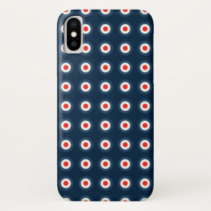 Polka Dot Pattern - Blaues Weiß Case-Mate iPhone Hülle