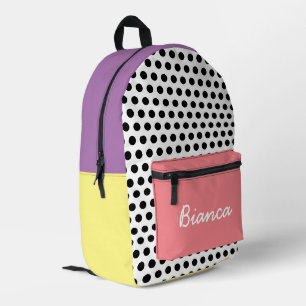 Polka Dot Pattern farbenfrohe Kinder Bedruckter Rucksack