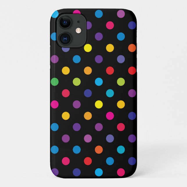 Polka Dot Pattern iPhone, Plus und Pro Case (Rückseite)