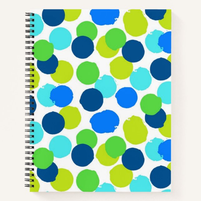 Polka dot pattern notizbuch (Vorderseite)