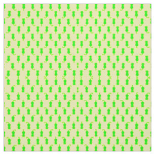 Polka Dot Pattern Pop Art Chat In Limonen und gelb Stoff