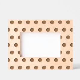 Polka Dot Picture Frame (Gold und Pastellrosa) Geätzte Rahmen