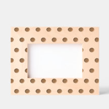 Polka Dot Picture Frame (Magenta & Orange)