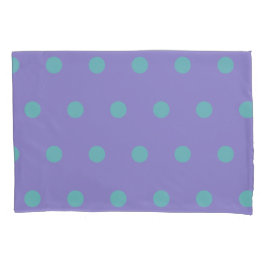 Polka Dot Pillowcase (Lavender & Aqua) Kissenbezug