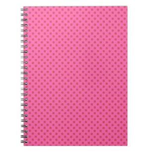 Polka dot pink, retro notizblock