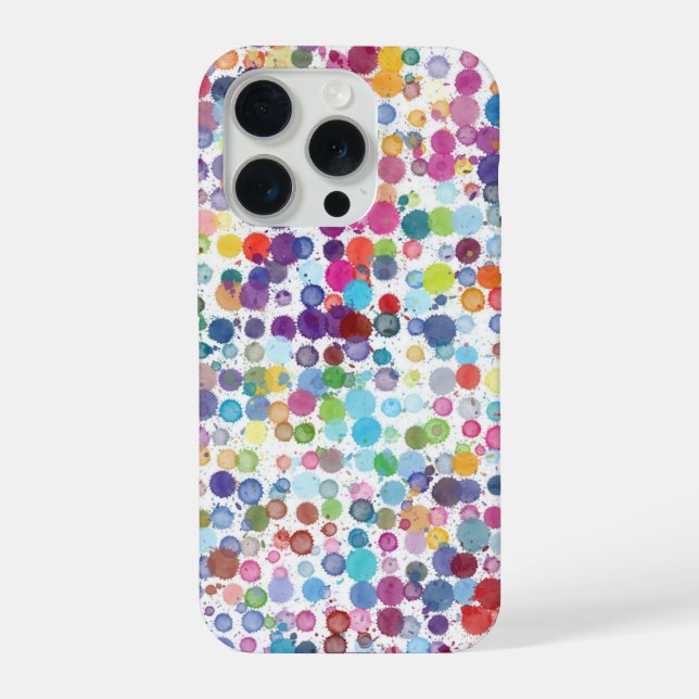 Polka Dot Pixly Phone Case iPhone Hülle (Rückseite)