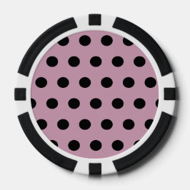 Polka Dot Poker Chips (rosa & schwarz)