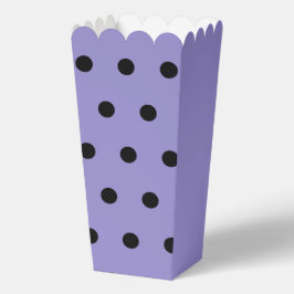 Polka Dot Popcorn Box (Lavendel & Black) Geschenkschachtel