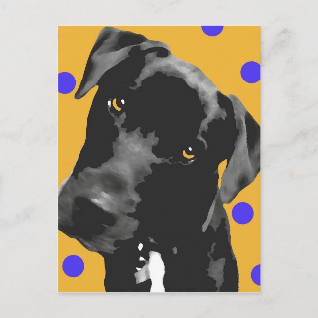 Polka Dot Postkarte (Vorderseite)