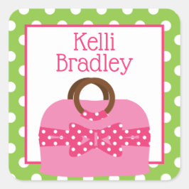 Polka Dot Purse Personalisiert Stickers