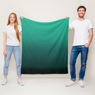 Polka dot radigrave schwarze Farben dunkler Druck Fleecedecke
