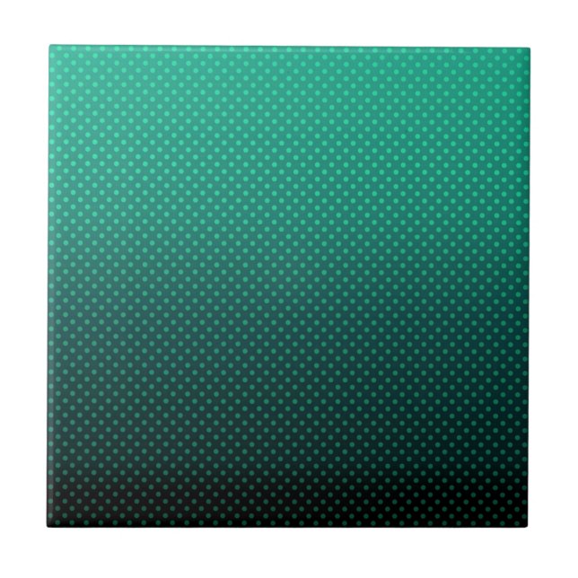 Polka dot radigrave schwarze Farben dunkler Druck Fliese (Vorderseite)