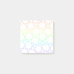Polka Dot Rainbow Gradient Postit Notes Post-it Klebezettel