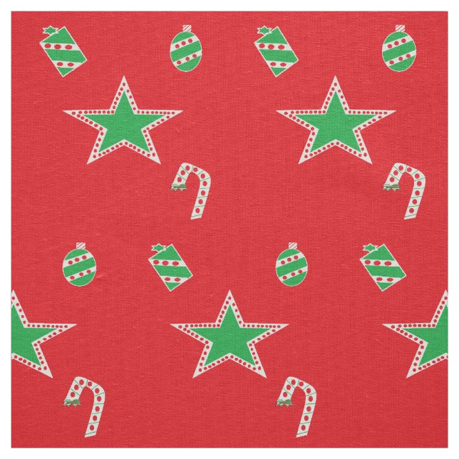 Polka Dot Red Christmas Fabrics KriyasCollection Stoff (Muster)
