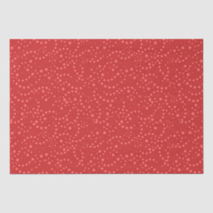 Polka Dot Red Pink Festive Seidenpapier