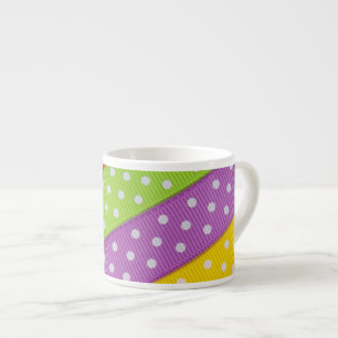 Polka Dot Ribbons Espresso Tasse