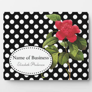 Polka Dot Rose Boutique Fotoplatte
