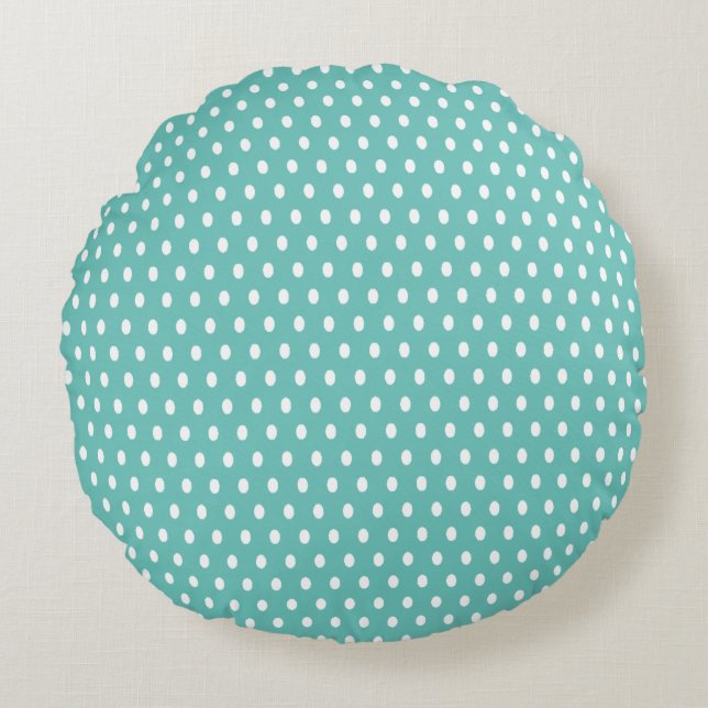 Polka Dot - Rundes Kissen (Vorderseite)