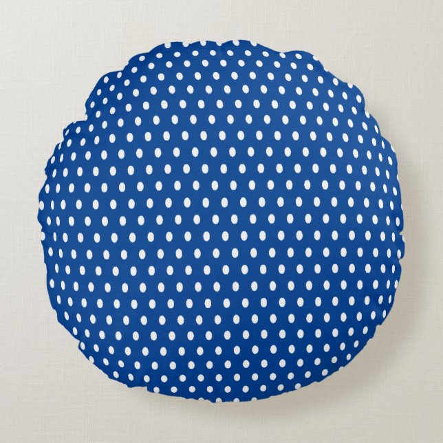 Polka Dot - Rundes Kissen (Vorderseite)
