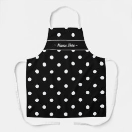 Polka Dot Schürze mit Individuelle Name - Personal