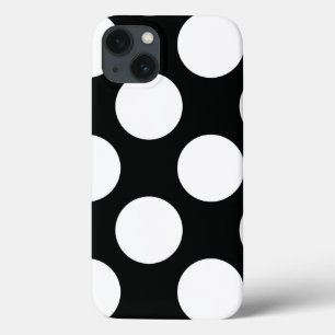 Polka Dot (Schwarz & Weiß) in beliebiger Größe anp Case-Mate iPhone Hülle