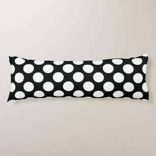 Polka Dot (Schwarz & Weiß) in beliebiger Größe anp Seitenschläferkissen