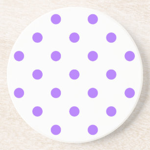 Polka Dot Series - Lila und weißer Untersetzer