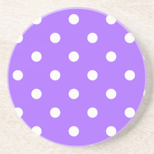 Polka Dot Series - Lila und weißer Untersetzer