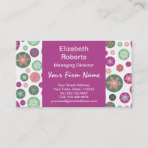 Polka Dot Snowflakes Retro Weihnachtsfeiertag