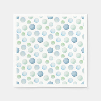 "Polka Dot Splash" Wasserfarbe Babydusche Napkins Serviette