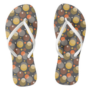 Polka-Dot-Streifenmuster Flip Flops