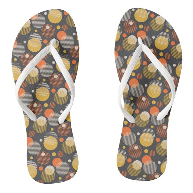 Polka-Dot-Streifenmuster Flip Flops (Fußbett)